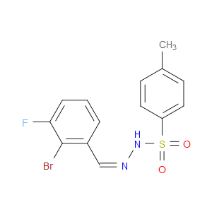 N'-(2-bromo-3-fluorobenzylidene)-4-methylbenzenesulfonohydrazide