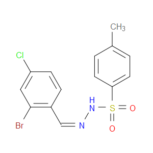 N'-(2-bromo-4-chlorobenzylidene)-4-methylbenzenesulfonohydrazide