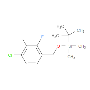 tert-butyl((4-chloro-2-fluoro-3-iodobenzyl)oxy)dimethylsilane