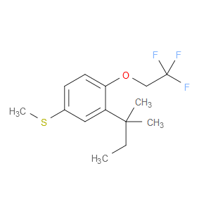 methyl(3-(tert-pentyl)-4-(2,2,2-trifluoroethoxy)phenyl)sulfane