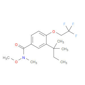 N-methoxy-N-methyl-3-(tert-pentyl)-4-(2,2,2-trifluoroethoxy)benzamide