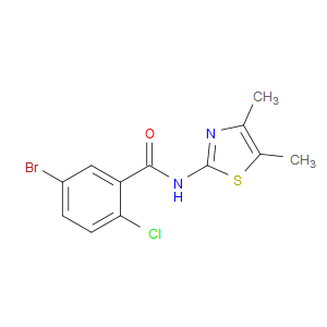 5-Bromo-2-chloro-N-(4,5-dimethyl-2-thiazolyl)benzamide