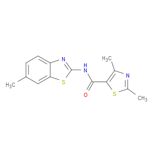 2,4-Dimethyl-N-(6-methyl-2-benzothiazolyl)-5-thiazolecarboxamide