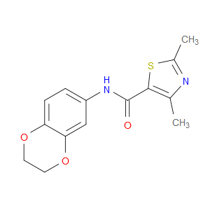 N-(2,3-Dihydro-1,4-benzodioxin-6-yl)-2,4-dimethyl-5-thiazolecarboxamide