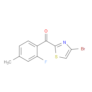 (4-Bromo-2-thiazolyl)(2-fluoro-4-methylphenyl)methanone