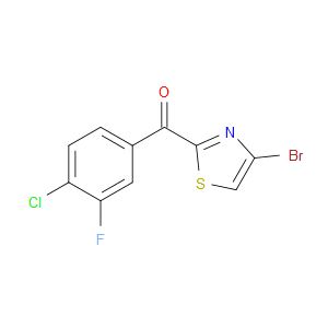(4-Bromo-2-thiazolyl)(4-chloro-3-fluorophenyl)methanone