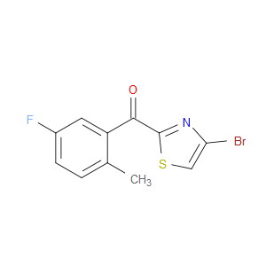 (4-Bromo-2-thiazolyl)(5-fluoro-2-methylphenyl)methanone