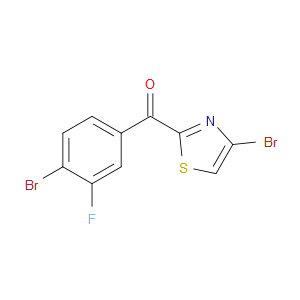 (4-Bromo-3-fluorophenyl)(4-bromo-2-thiazolyl)methanone