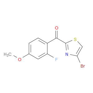 (4-Bromo-2-thiazolyl)(2-fluoro-4-methoxyphenyl)methanone