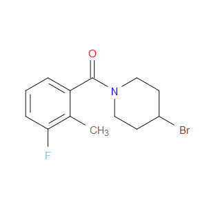 (4-Bromo-1-piperidinyl)(3-fluoro-2-methylphenyl)methanone