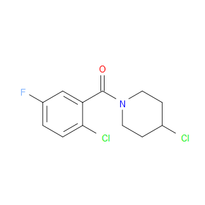 (2-Chloro-5-fluorophenyl)(4-chloro-1-piperidinyl)methanone