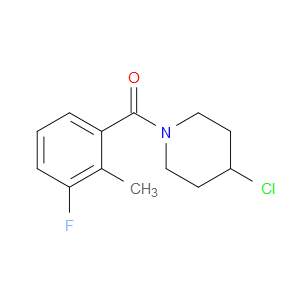 (4-Chloro-1-piperidinyl)(3-fluoro-2-methylphenyl)methanone