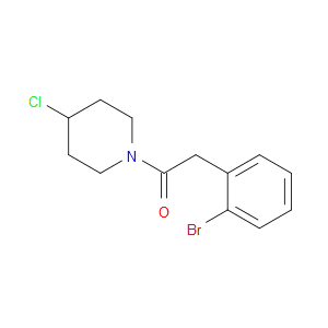 2-(2-Bromophenyl)-1-(4-chloro-1-piperidinyl)ethanone