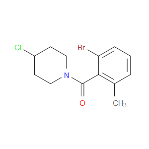 (2-Bromo-6-methylphenyl)(4-chloro-1-piperidinyl)methanone