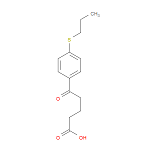 δ-Oxo-4-(propylthio)benzenepentanoic acid