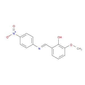 2-methoxy-6-(((4-nitrophenyl)imino)methyl)phenol