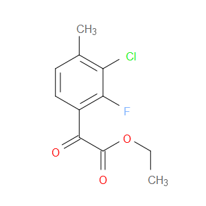 ethyl 2-(3-chloro-2-fluoro-4-methylphenyl)-2-oxoacetate