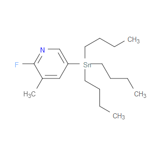 2-Fluoro-3-methyl-5-(tributylstannyl)pyridine