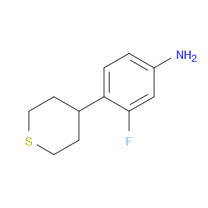 3-Fluoro-4-(tetrahydro-2H-thiopyran-4-yl)benzenamine
