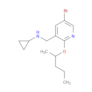 5-Bromo-N-cyclopropyl-2-(1-methylbutoxy)-3-pyridinemethanamine