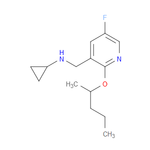 N-Cyclopropyl-5-fluoro-2-(1-methylbutoxy)-3-pyridinemethanamine