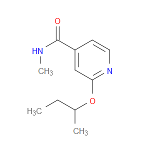 4-Pyridinecarboxamide, N-methyl-2-(1-methylpropoxy)-