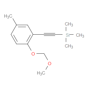 ((2-(methoxymethoxy)-5-methylphenyl)ethynyl)trimethylsilane