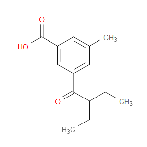 3-(2-Ethyl-1-oxobutyl)-5-methylbenzoic acid