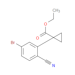 ethyl 1-(5-bromo-2-cyanophenyl)cyclopropanecarboxylate