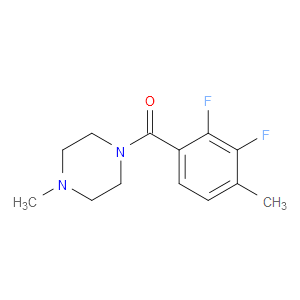 (2,3-difluoro-4-methylphenyl)(4-methylpiperazin-1-yl)methanone