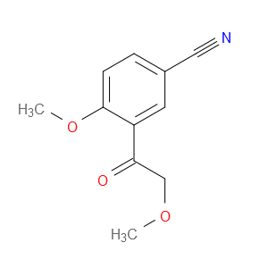 Benzonitrile, 4-methoxy-3-(2-methoxyacetyl)-