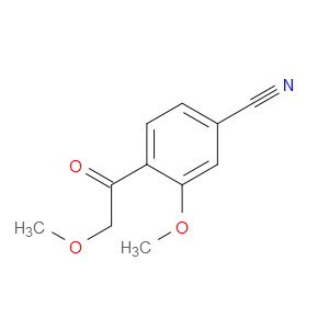 Benzonitrile, 3-methoxy-4-(2-methoxyacetyl)-
