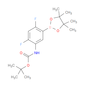 tert-butyl (2,4-difluoro-5-(4,4,5,5-tetramethyl-1,3,2-dioxaborolan-2-yl)phenyl)carbamate