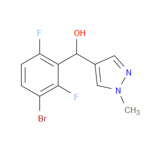 α-(3-Bromo-2,6-difluorophenyl)-1-methyl-1H-pyrazole-4-methanol