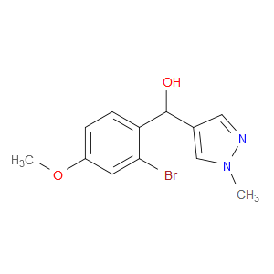 α-(2-Bromo-4-methoxyphenyl)-1-methyl-1H-pyrazole-4-methanol