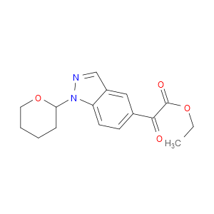 Ethyl α-oxo-1-(tetrahydro-2H-pyran-2-yl)-1H-indazole-5-acetate
