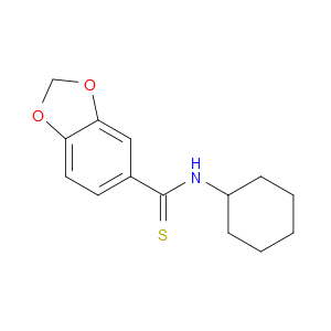 N-Cyclohexyl-1,3-benzodioxole-5-carbothioamide