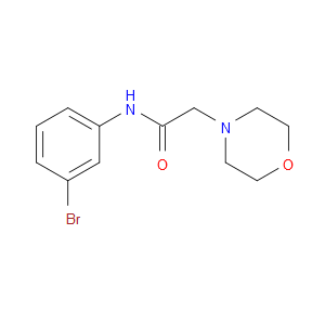 N-(3-bromophenyl)-2-morpholinoacetamide