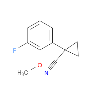 1-(3-Fluoro-2-methoxyphenyl)cyclopropanecarbonitrile