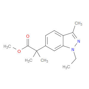 Methyl 1-ethyl-α,α,3-trimethyl-1H-indazole-6-acetate