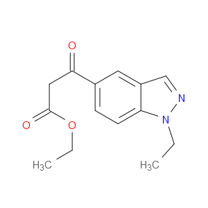 Ethyl 1-ethyl-β-oxo-1H-indazole-5-propanoate