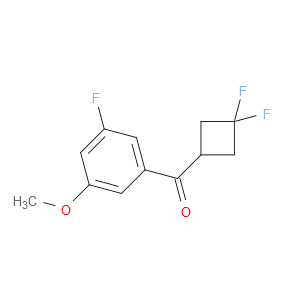 (3,3-Difluorocyclobutyl)(3-fluoro-5-methoxyphenyl)methanone