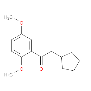 Ethanone, 2-cyclopentyl-1-(2,5-dimethoxyphenyl)-