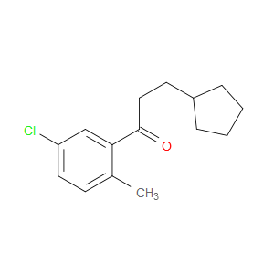 1-(5-Chloro-2-methylphenyl)-3-cyclopentyl-1-propanone