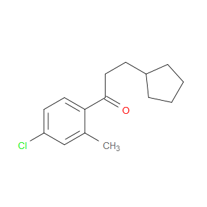 1-(4-Chloro-2-methylphenyl)-3-cyclopentyl-1-propanone