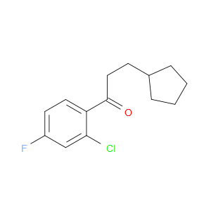 1-(2-Chloro-4-fluorophenyl)-3-cyclopentyl-1-propanone