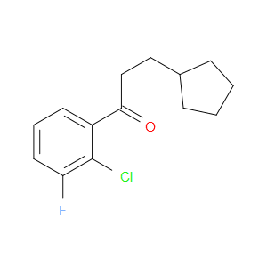 1-(2-Chloro-3-fluorophenyl)-3-cyclopentyl-1-propanone