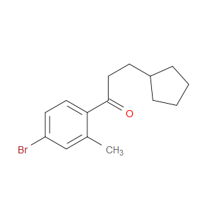 1-(4-Bromo-2-methylphenyl)-3-cyclopentyl-1-propanone