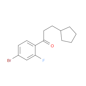 1-(4-Bromo-2-fluorophenyl)-3-cyclopentyl-1-propanone