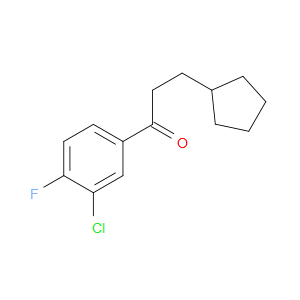 1-(3-Chloro-4-fluorophenyl)-3-cyclopentyl-1-propanone